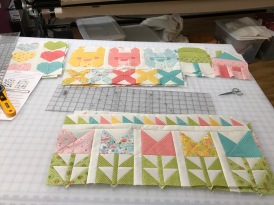Granddaughter's baby quilt in the works.