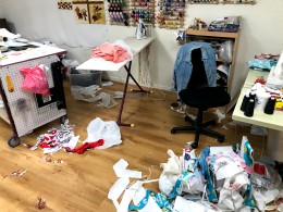 My studio when I too busy making things to clean